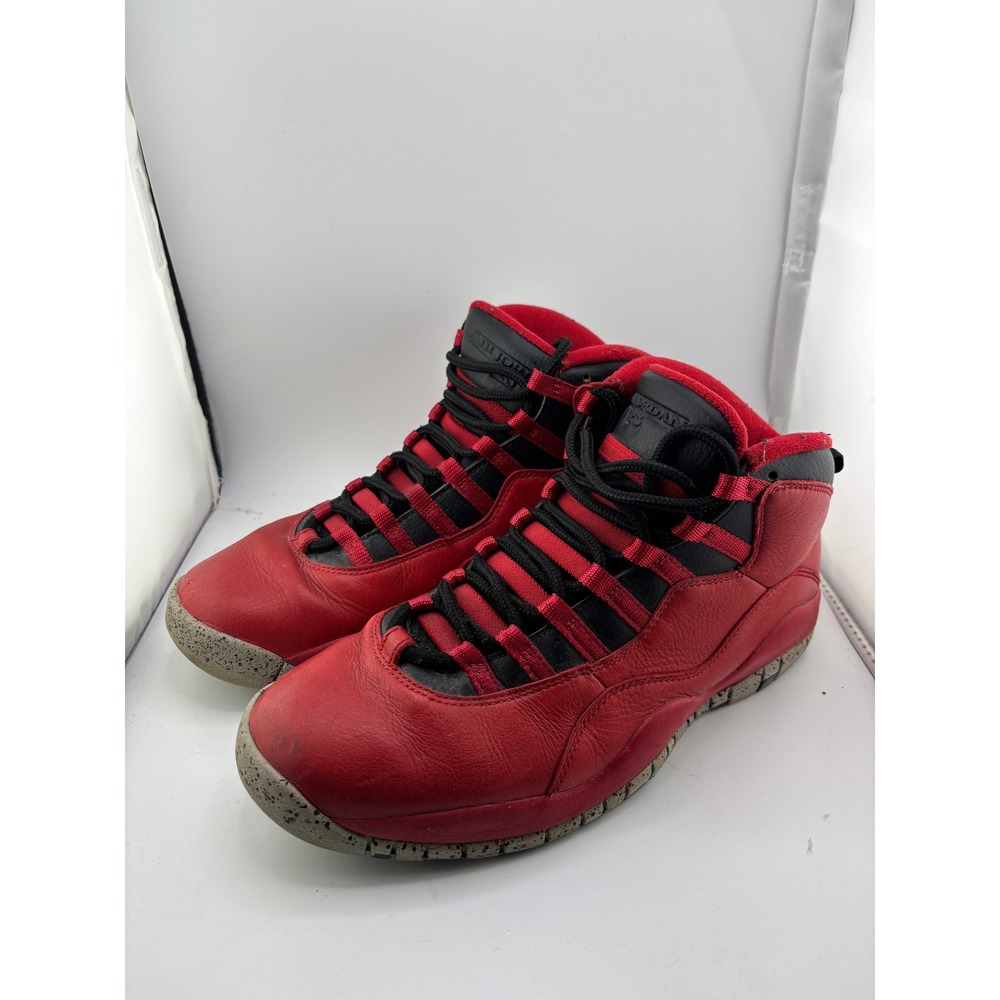 Air Jordan 10 Retro Bulls Over Broadway Gym Red Black 705178-601 Mens 9.5